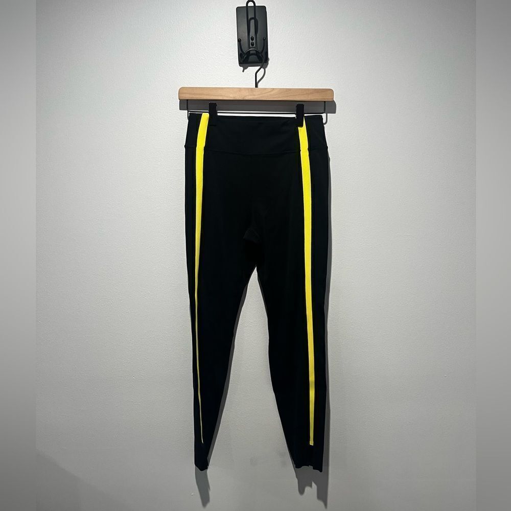 Zyia Active Black Neon Tape High Rise Leggings 4
